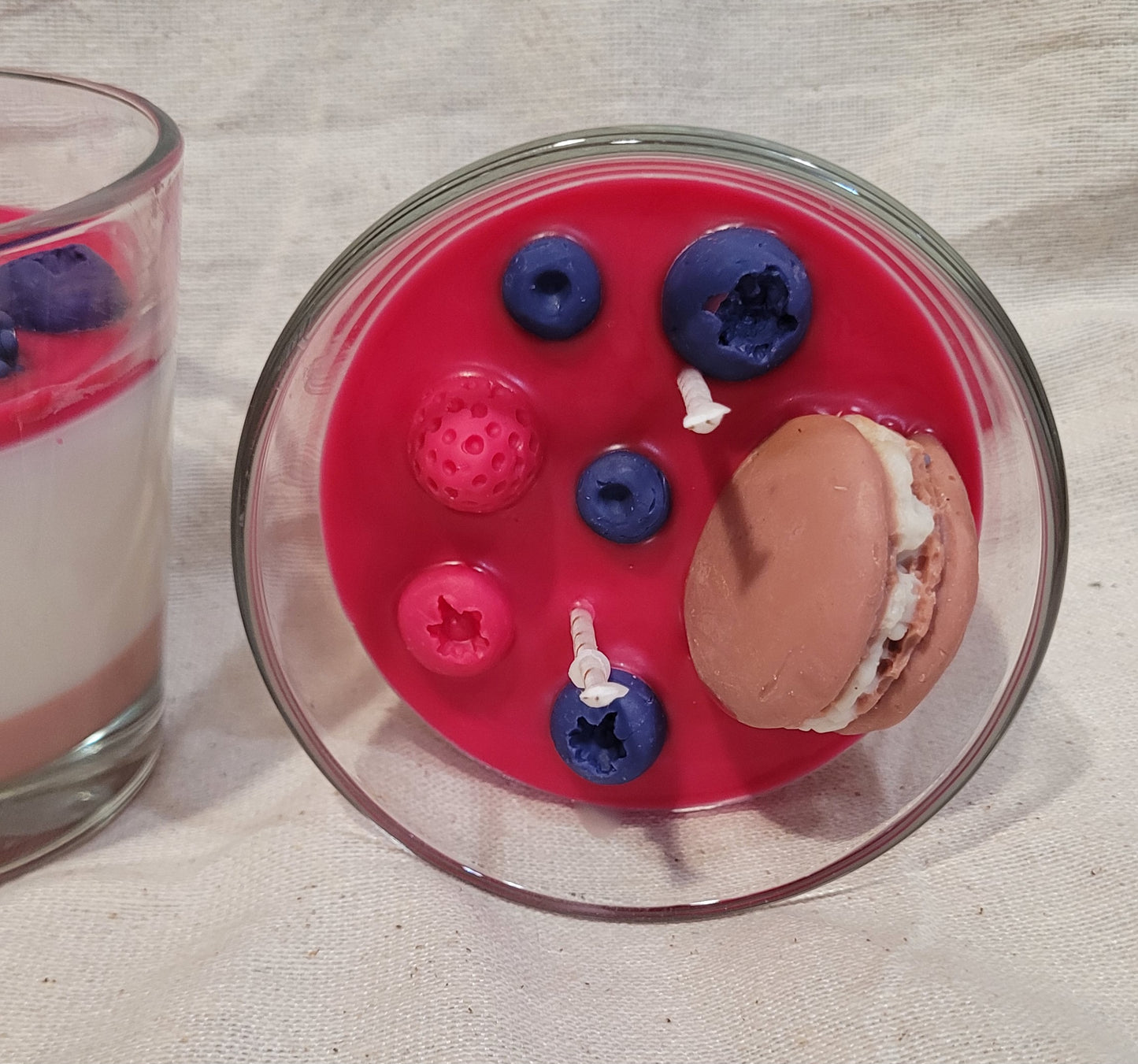 Vela tarta de frutos rojos